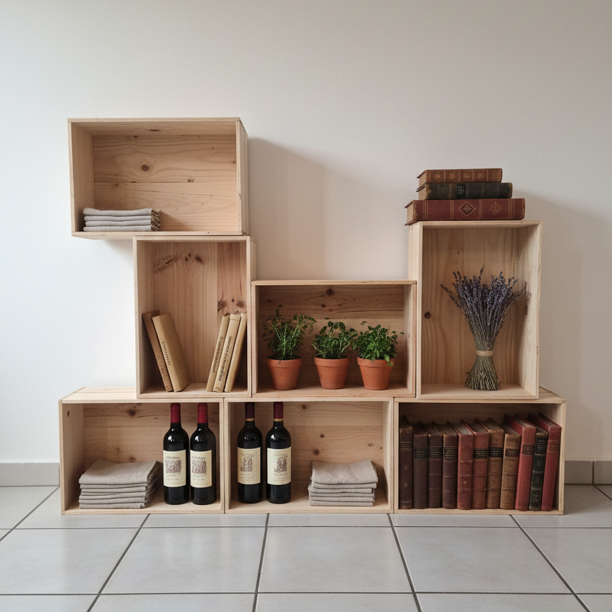 la Caisse bois vin DIY