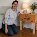 Table de chevet avec la grosse caisse bordelaise